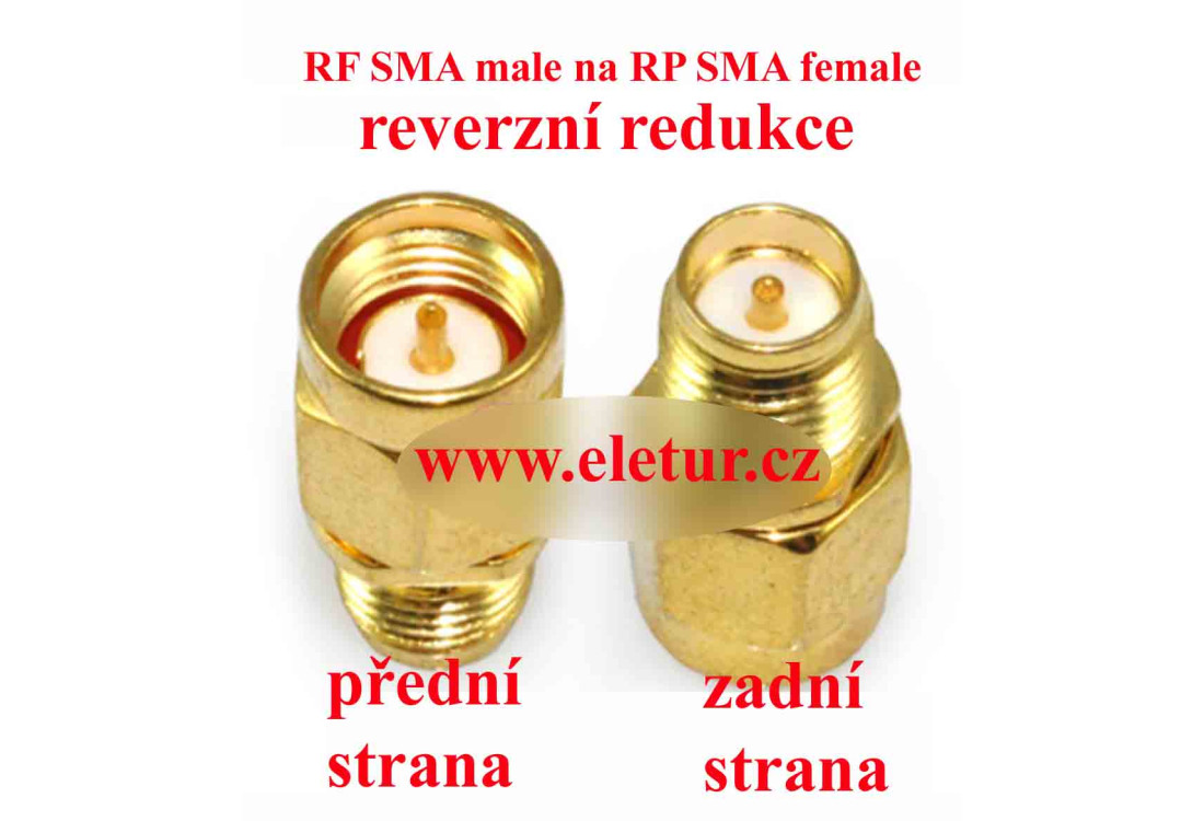 SMA male to RP SMA female  redukce