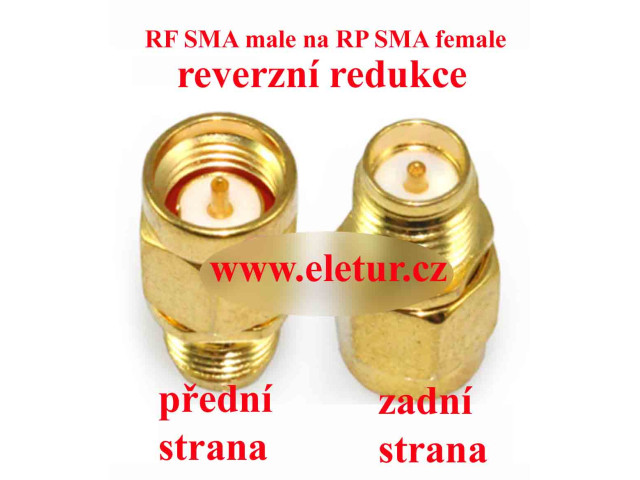 SMA male to RP SMA female  redukce