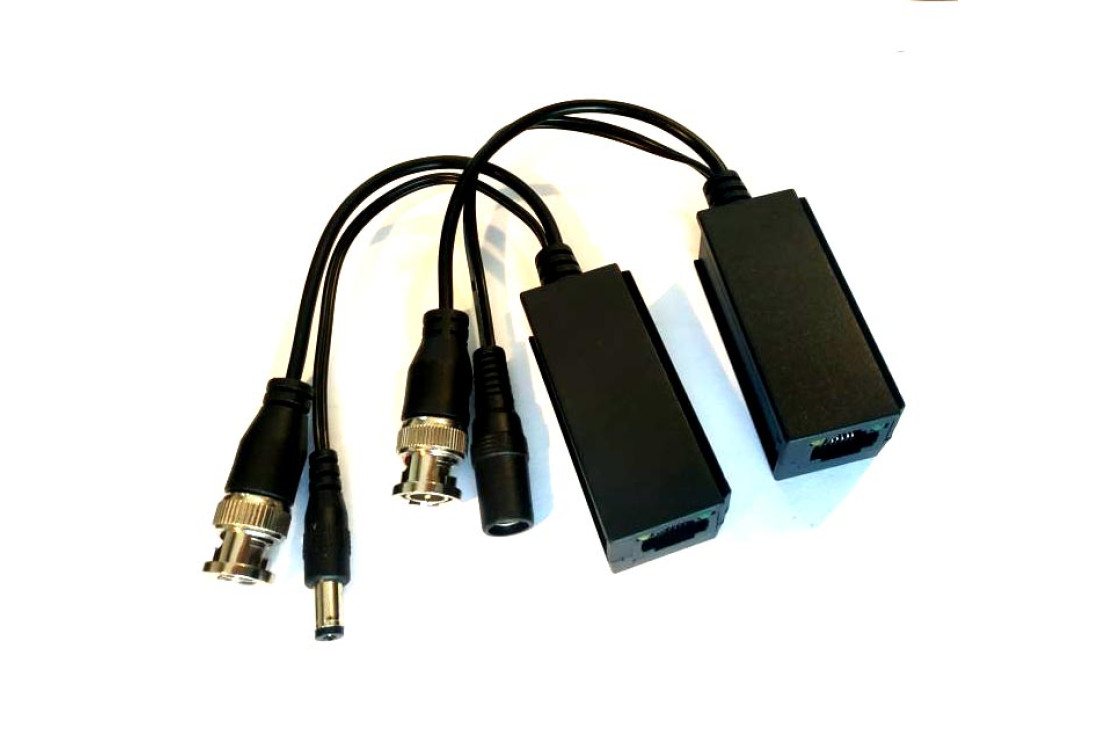 HD-AHD video baloun, balun, transreceiver, souprava převodníků pro přenos analogového HD až 8MPx po UTP - TT-TVI02/UTP101P-HD