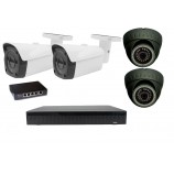 8MPx 4K Kamerový set Zoneway 2+2 - 4K 32CH NVR 3625, 4x 8MPx IP kamery a POE switch