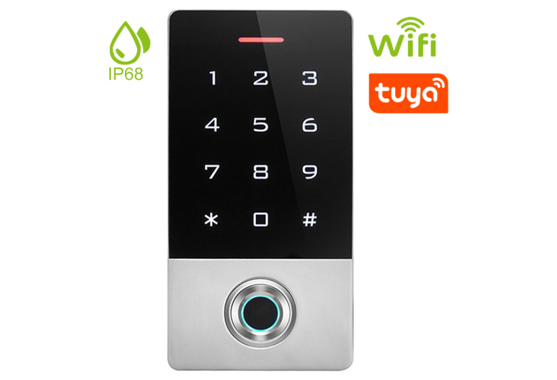 Biometrická WIFI přístupová autonomní čtečka s klávesnicí | ZONEWAY TF1W-TUYA