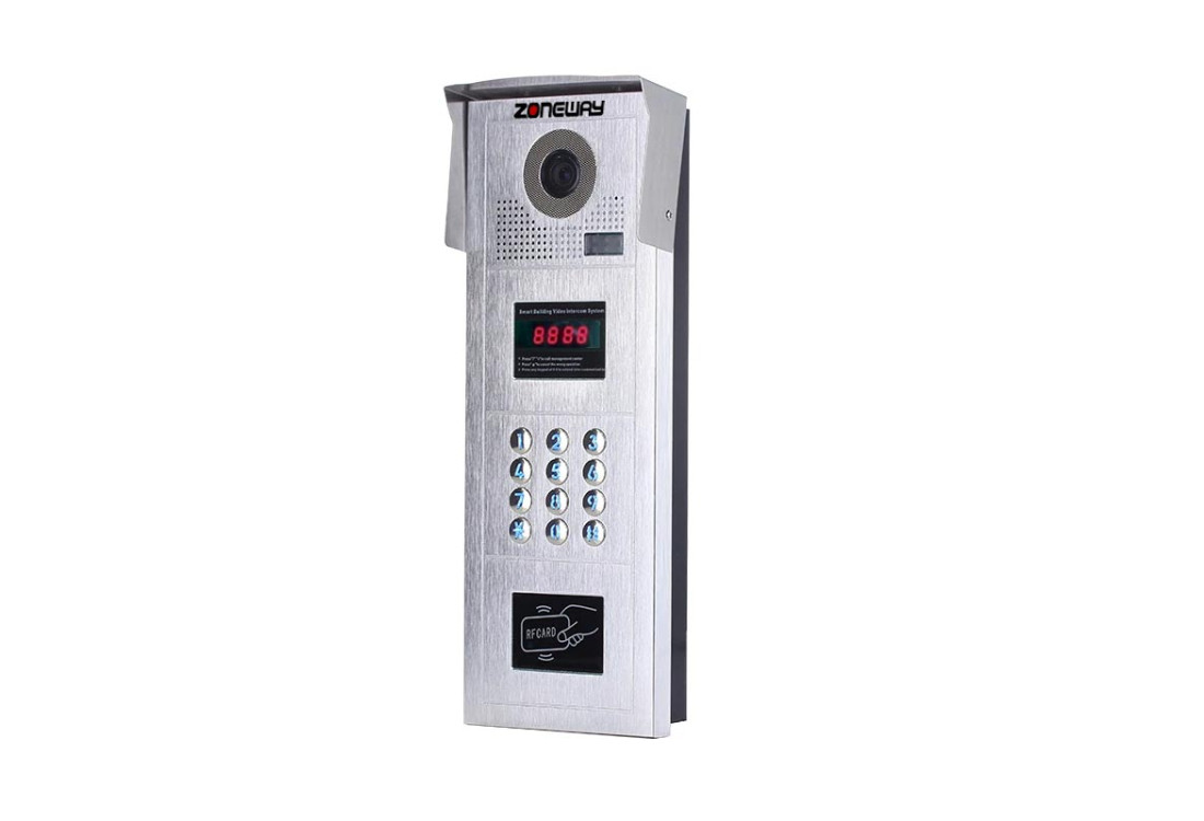 RFID přístupový systém/videozvonek - bytové tablo ZONEWAY ZW-618-D