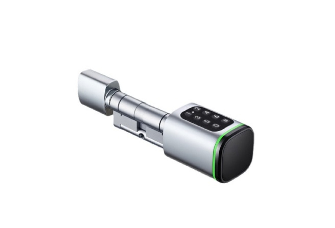 Chytrá dveřní vložka/zámek s RFID, PIN a TUYA | ZONEWAY S1K stříbrná
