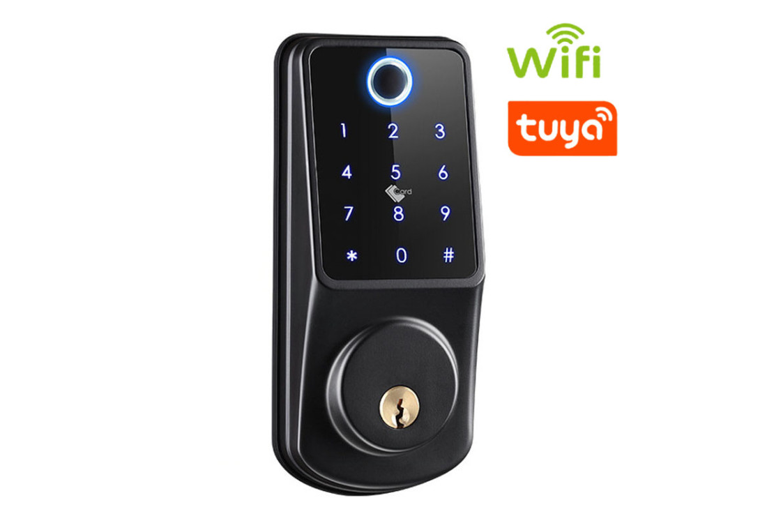 Chytrý TUYA Bluetooth biometrický zámek | ZONEWAY A220F