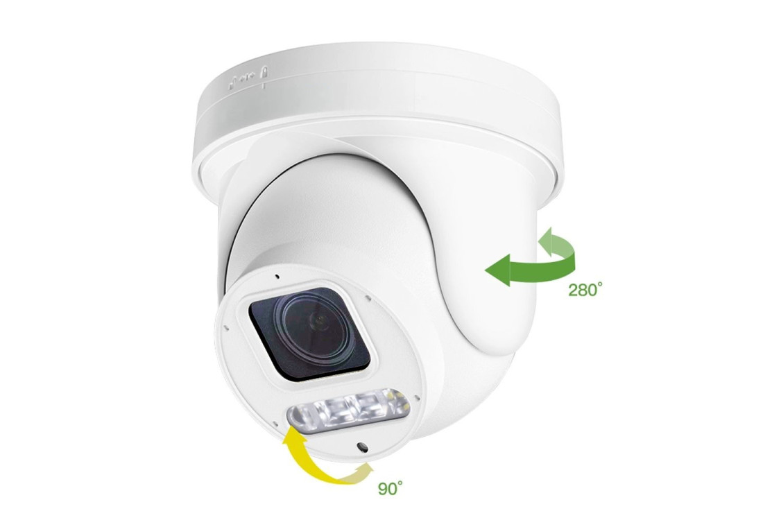 Kamera IP zoom 4x, mini PTZ, 6 Mpx, venkovní, ONVIF | HICO X4D-M6S