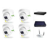 Set kamer ZONEWAY: 4x mini PTZ IP kamera 6 Mpx, zoom 4x, NVR3016, PoE switch 4+1 | ZONEWAY 4-X4DM6S-3016