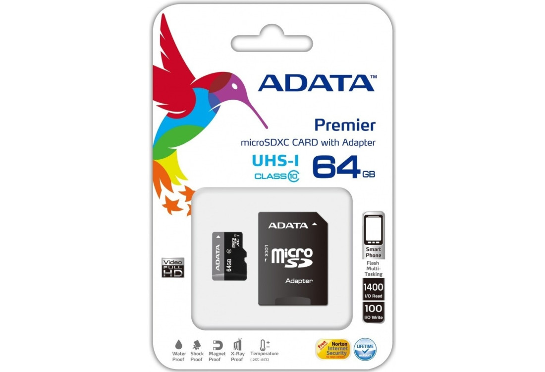MicroSD 64GB karta class10 do IP kamery
